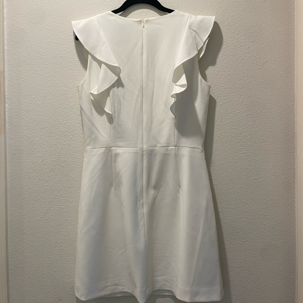 French Connection Ivory Ruffle Mini Dress - Picture 4 of 4